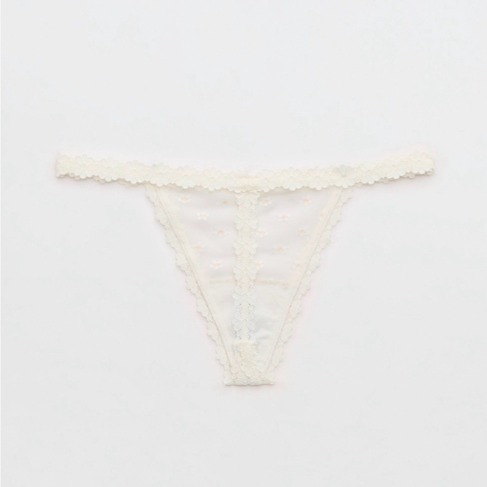 Aerie Cream Lace Panties